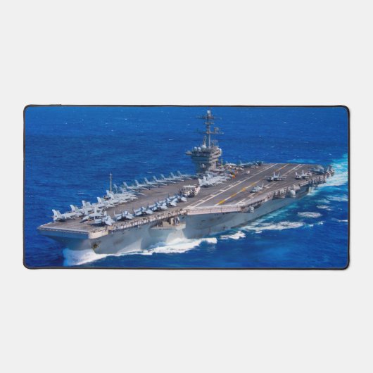 US AIRCRAFT CARRIER - CVN-71 DESK MAT SCHREIBTISCHUNTERLAGE (Vorderseite)