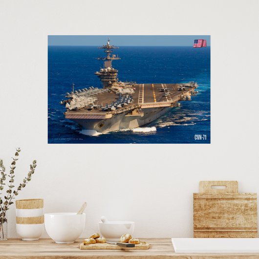 US AIRCRAFT CARRIER - CVN-71 POSTER (Küche)