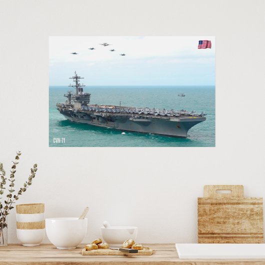 US AIRCRAFT CARRIER - CVN-71 POSTER (Küche)