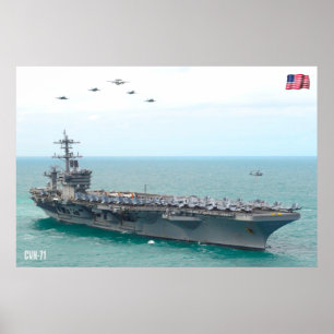 US AIRCRAFT CARRIER - CVN-71 POSTER