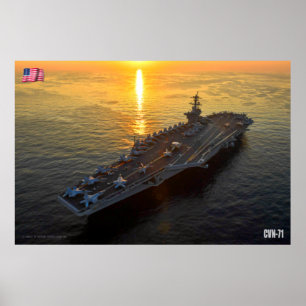 US AIRCRAFT CARRIER - CVN-71 POSTER
