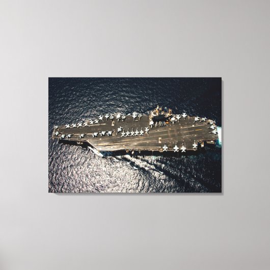 US AIRCRAFT CARRIER - CVN-72 24x36 Leinwanddruck (Vorderseite)