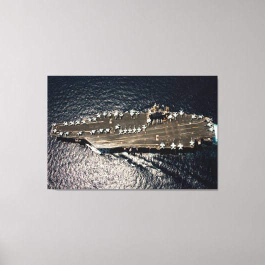 US AIRCRAFT CARRIER - CVN-72 32x48 Leinwanddruck (Vorderseite)