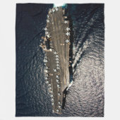 US AIRCRAFT CARRIER - CVN 72 FLEECEDECKE (Vorderseite)
