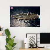 US AIRCRAFT CARRIER - CVN-72 POSTER (Heimbüro)