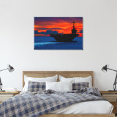US AIRCRAFT CARRIER - CVN-73 24x36 Leinwanddruck (Insitu (Schlafzimmer))