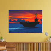 US AIRCRAFT CARRIER - CVN-73 24x36 Leinwanddruck (Insitu (Wohnzimmer))