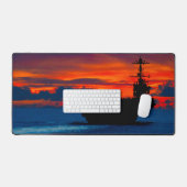 US AIRCRAFT CARRIER - CVN-73 SCHREIBTISCHUNTERLAGE (Tastatur & Maus)