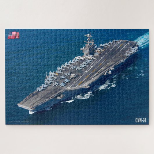 US AIRCRAFT CARRIER - CVN 74 (20 x 30 INCH) Puzzle (Horizontal)