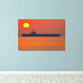 US AIRCRAFT CARRIER - CVN-74 24x36 Leinwanddruck (Insitu (Holzboden))