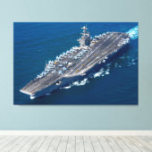 US AIRCRAFT CARRIER - CVN-74 32x48 Leinwanddruck (Insitu (Holzboden))