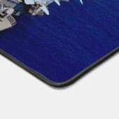 US AIRCRAFT CARRIER - CVN-74 DESK MAT SCHREIBTISCHUNTERLAGE (Ecke)