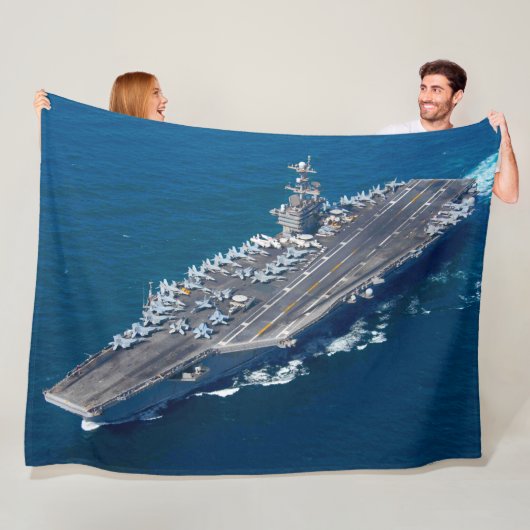 US AIRCRAFT CARRIER - CVN 74 FLEECEDECKE (Beispiel)
