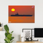 US AIRCRAFT CARRIER - CVN-74 POSTER (Heimbüro)