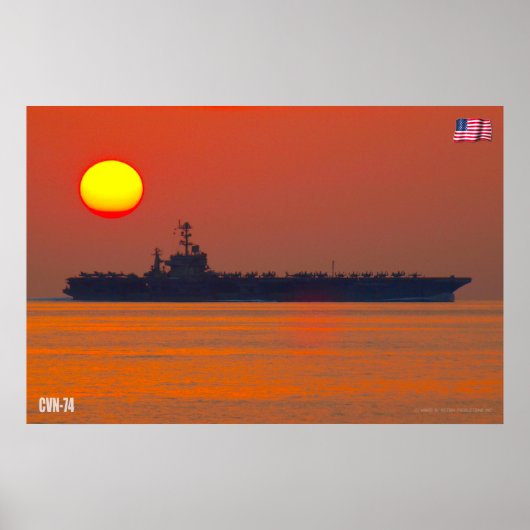 US AIRCRAFT CARRIER - CVN-74 POSTER (Vorne)