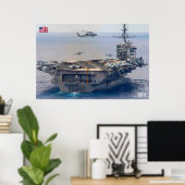 US AIRCRAFT CARRIER - CVN-74 POSTER (Heimbüro)