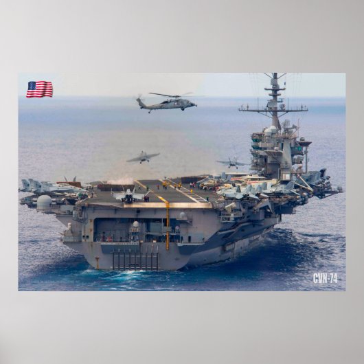 US AIRCRAFT CARRIER - CVN-74 POSTER (Vorne)