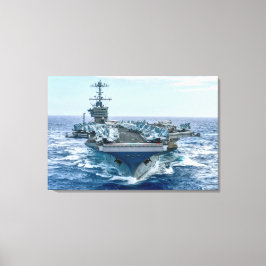 US AIRCRAFT CARRIER - CVN-75 24x36 Leinwanddruck