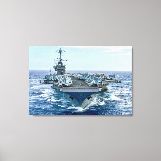 US AIRCRAFT CARRIER - CVN-75 24x36 Leinwanddruck (Vorderseite)