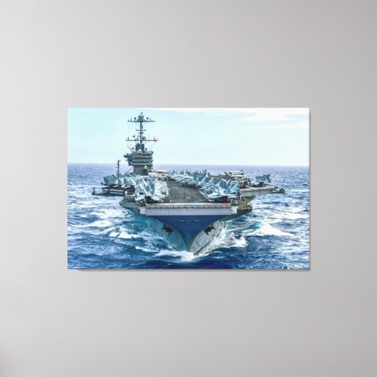 US AIRCRAFT CARRIER - CVN-75 32x48 Leinwanddruck (Vorderseite)