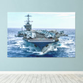 US AIRCRAFT CARRIER - CVN-75 40x60 Leinwanddruck (Insitu (Holzboden))