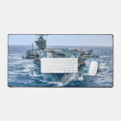 US AIRCRAFT CARRIER - CVN-75 SCHREIBTISCHUNTERLAGE (Tastatur & Maus)