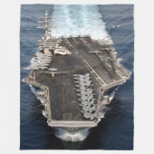 US AIRCRAFT CARRIER - CVN 76 FLEECEDECKE (Vorderseite)