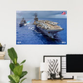 US AIRCRAFT CARRIER - CVN-76 POSTER (Heimbüro)