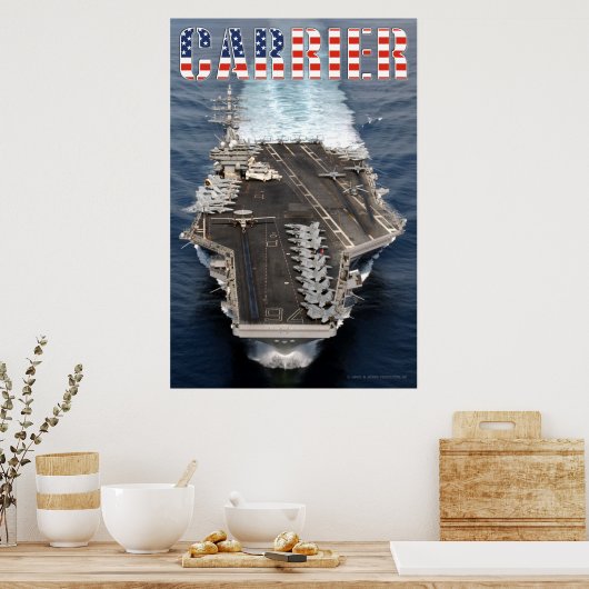 US AIRCRAFT CARRIER - CVN-76 POSTER (Küche)