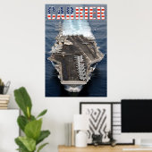 US AIRCRAFT CARRIER - CVN-76 POSTER (Heimbüro)