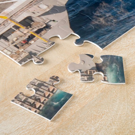 US AIRCRAFT CARRIER - CVN 77 (11x14 INCH) Puzzle (Seite)