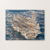 US AIRCRAFT CARRIER - CVN 77 (11x14 INCH) Puzzle (Horizontal)