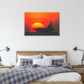 US AIRCRAFT CARRIER - CVN-77 24x36 Leinwanddruck (Insitu (Schlafzimmer))