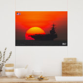 US AIRCRAFT CARRIER - CVN-77 POSTER (Küche)