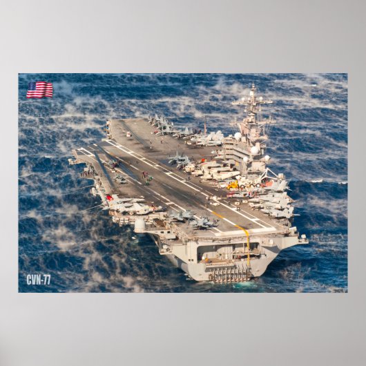US AIRCRAFT CARRIER - CVN-77 POSTER (Vorne)