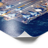 US AIRCRAFT CARRIER - CVN 78 (24x8 Zoll) Fotodruck (Ecke)