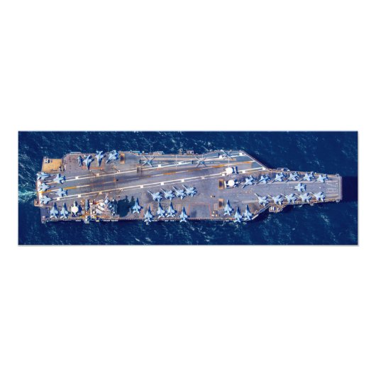 US AIRCRAFT CARRIER - CVN 78 (24x8 Zoll) Fotodruck (Vorne)