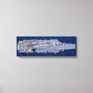 US AIRCRAFT CARRIER - CVN 78 (24x8 Zoll) Leinwanddruck
