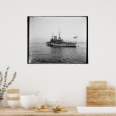 US Alabama Battleship c1902 Vintag Poster (Küche)