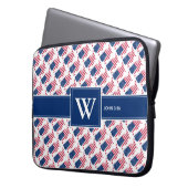 US AMERICA Christlich Scripting Monogram-Notebook Laptopschutzhülle (Vorderseite Links)