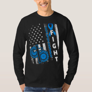 US America Flag Child Missuse Prevention Monat Apr T-Shirt