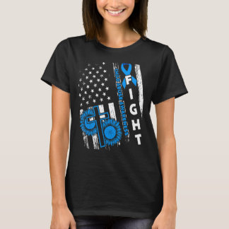 US America Flag Child Missuse Prevention Monat Apr T-Shirt