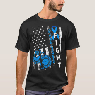 US America Flag Child Missuse Prevention Monat Apr T-Shirt