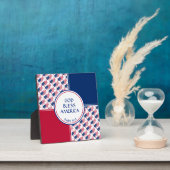 US AMERICA FLAG Patriotische Schrift GOD BLESS Fotoplatte (InSitu)