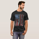 US America Flag Pfadfindergesetz T-Shirt (Vorne ganz)