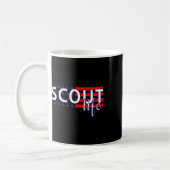 US America Flag Scout Life Kaffeetasse (Links)