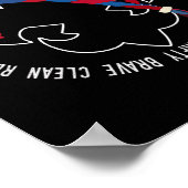 US America Flag Scouting Law for Kids Poster (Ecke)