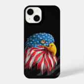 US American Bald Eagle Logo iPhone Hülle (Rückseite)