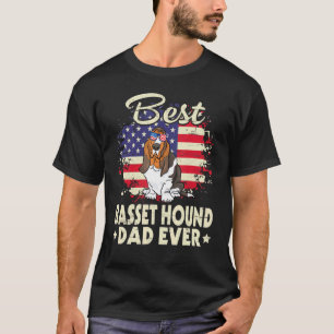 US American Best Basset Hound Hund Vater je Vater T-Shirt