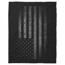 US American Flag Black Grunge mit Namen
